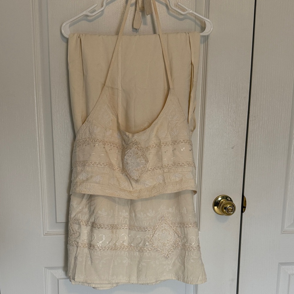 Shoreline Cream Swim Coverup